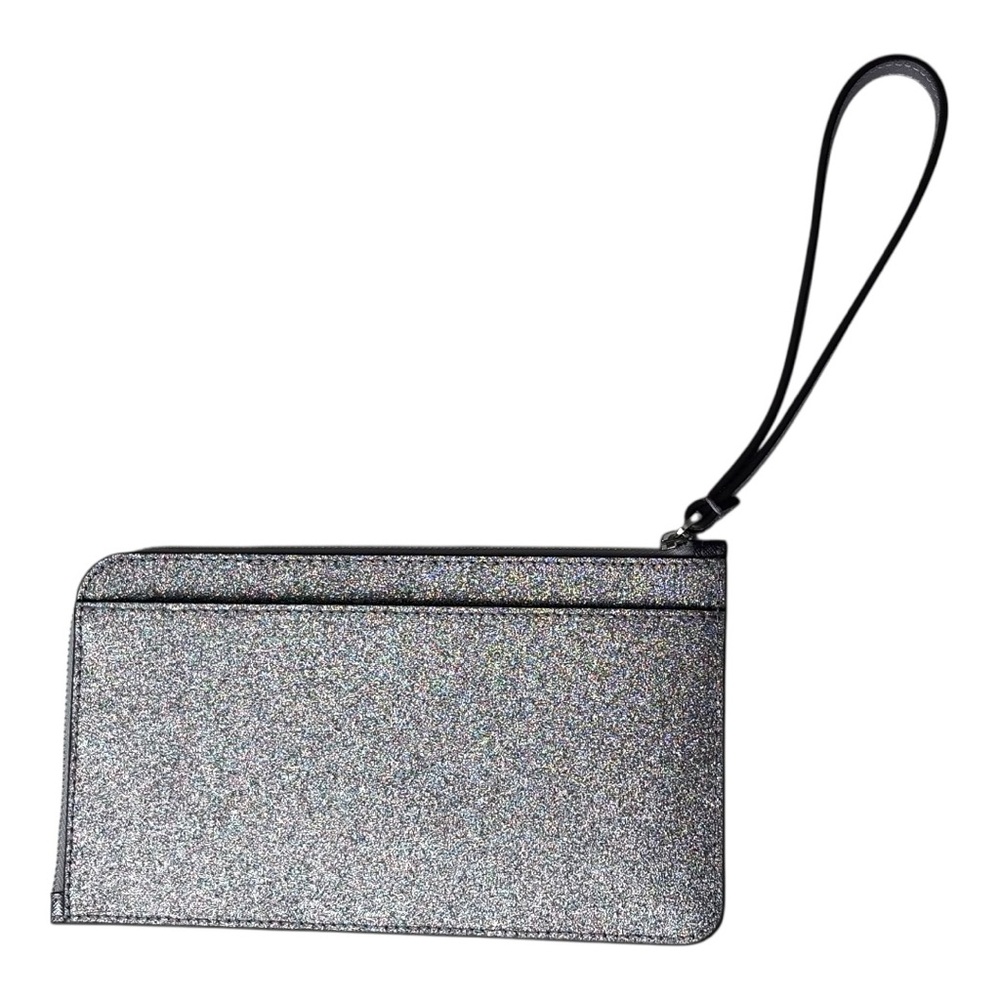 Kate Spade New York LUCY GLITTER MEDIUM L-ZIP WRISTLET | candied flower - Picture 2 of 8